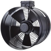Resim BVN Bahçıvan 20 CM BORAX 200-2K 63 watt 680 m3/h 2750 DD 220/230 volt Monofaze Aksiyel Kanal Tipi Fan Aspiratör 