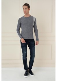 Resim Efor Tr 871 Slim Fit İndigo Klasik Triko Indigo 