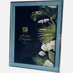 Resim Ertürk Masaüstü Çerçeve Mavi Gri 21x30 cm 