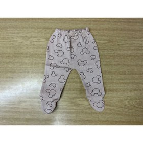 Resim zerotenbaby Unisex Bebek Kahverengi Desenli Patikli Tek Alt 