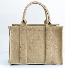 Resim Kadın Vizon Tote Bag Deri Uzun Askılı Mini Çanta Ve Omuz Çantası Vizon 