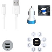 Resim Evvano Tıkla Fırsatları Yakala Çift USB Girişli 3.1 Çıkışlı Seyahat Seti Android / Micro Usb 
