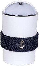 Resim captainRa Marine Beyaz Çöp Kovası | Lacivert 