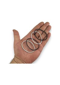 Resim Ekoset 500 Adet Siyah Beyaz Para Lastiği 70 MM 