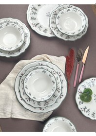 Resim Porser Terra Yemek Takımı 6 Kişilik 24 Parça Fly24ykprs1057 Çok Renkli 