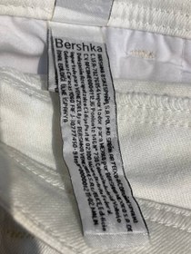 Resim Bershka Beyaz Kadın Pantolon S 