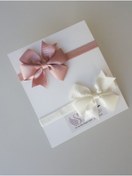 Resim swan butik Kız Bebek Çocuk Bandana Toka Seti 2 Li Pudra Ve Kırık Beyaz 