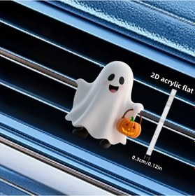Resim Hightower 1 Adet Kokusuz 2d Düz Araç Kokulu Vent Klips Halloween Aksesuarı 