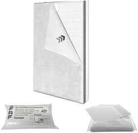 Resim Faf Fresh Air Filter 10 Pcs Electrostatic Dust Trap Pre-filter For Xiaomi Purifier Serileri İle Uyumlu Hava Temizleyici Filtre Üstü Elektrostatik Toz Tutucu Koruyucu (Smartmi E1) 
