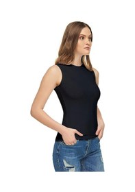 Resim Tutku Elit Kadın Sıfır Kol Likralı Fanila Atlet 2201- 6 Adet 001 