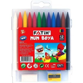 Resim Fatih Mum Pastel Boya Polymer Crayons 12 Renk 50130/F 