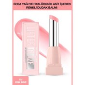 Resim Maybelline Lifter Glaze Shea Yağı ve Hyalüronik Asit içeren Renkli Dudak Balmı-02 Pink Drip 