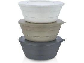 Resim Plastlife 3'lü Saklama Kabı, Kahvaltılık, Çerezlik 350 ml 