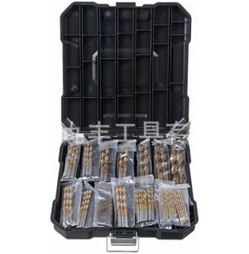 Resim Shineyee Ahşap Delme Seti 99 Parça - Tungsten Kaplı Titanyumli Uçlar, 1.5-10mm Boyut Aralığı, Dayanıklı Plastik Kutuda 0.75kg 