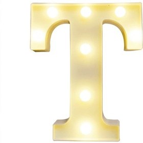 Resim Hfambition Isık Harfi T Işıklı Dekoratif Aydınlatma - Ip54 Su Geçirmez, Sıcak Beyaz Işık, Pvc Malzeme, Parti Düğün Ev Dekorasyonu İçin Pil Dahil Değil 