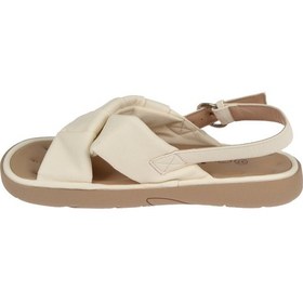 Resim Guja Esnek Tabanlı Yumuşak Kadın Sandalet Gj-26y461 Bej Bej 