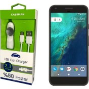 Resim Case Man Google Pixel XL Araç Şarj Cihazı Adaptör + Data Kablosu Hızlı Şarj Özellikli 