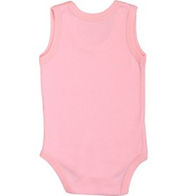 Resim Bebetospik %100 Pamuk 9 Ay İçeride Yattım Baskılı Zıbın & Body Pembe 