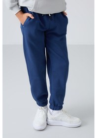 Resim Tommylife Standart Fit Basic 2li Paket Parlament-gri Melanj Erkek Çocuk Eşofman Alt - 11225 Gri Melanj - Lacivert 