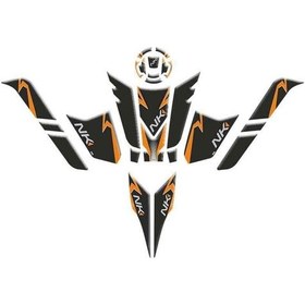 Resim Cf Moto 250nk Runarte Turuncu Yeni Kasa Tank Pad Full Set Sticker Model 