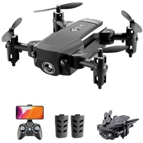 Resim Geekyou Kk8 Taşınabilir Mini Drone: 1080p Kamera, 360 Dönüş, Uzun Pil Ömrü, Çift Pil, Siyah 