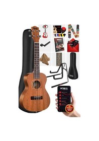 Resim Midex TN-26MC-ST Set Maun Tenör Ukulele (Softcase Stand Tuner Capo Metod Nota Sticker Askı Pena) 