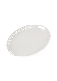 Resim Evstylee Romantik Tepsi - Beyaz - 52x39 Cm Çok Renkli 