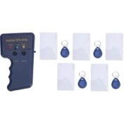 Resim Misda Store Rfıd Okuyucu Yazıcı, El Tipi 125KHZ Kart Fotokopi Makinesi, 5 Adet T5577 Anahtarlık ve 5 Adet T5577 Kartlı Anahtarlık Fotokopi Makinesi, Yazma T5577, EM4305, CET5200, SIC7888, 8268 