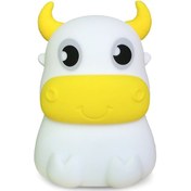 Resim Gajeena Renk Değiştiren Led Gece Lambası: Pil İle Çalışan Silikon Başucu Aydınlatması Pil Dahil Değil Beyaz 