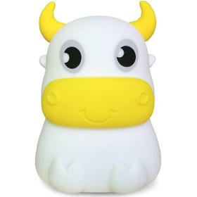 Resim Gajeena Renk Değiştiren Led Gece Lambası: Pil İle Çalışan Silikon Başucu Aydınlatması Pil Dahil Değil Beyaz 