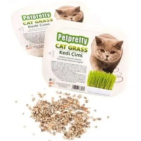 Resim Petpretty Sindirim Sistemi Rahatlatıcı Kedi Çimi 