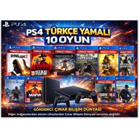 Resim Çınar Bilişim Dünyası Ps4 Favori Oyunlu Çift Kol 1tb Konsollu Oyun Paketi 