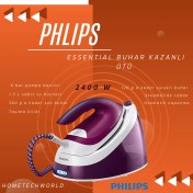 Resim Phılıp Compact Essential Buhar Kazanlı Ütü Mor 