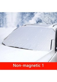 Resim Suntek Araba Ön Cam Güneş Gölge Koruma Manyetik Pencere Kar Örtüsü 