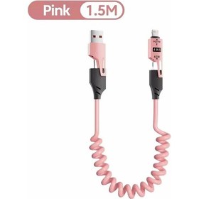 Resim Branches 65w Hızlı Şarj Cihazı 4'ü 1 Arada Usb Kablo İphone Uyumlu İpad Huawei İçin Gökyüzü Mavi 1.5mdistribütör Garantili 