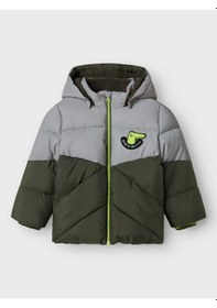 Resim Name It Nmmmorten Puffer Dino Detail1 Erkek Çocuk Mont 13243943 Yeşil 