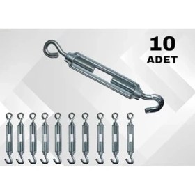 Resim Mena Rise Kanca M6 Yük Halat Gerdirme Galvanizli (10 Adet) 