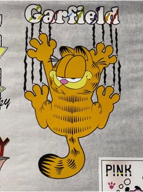 Resim Gönülden Tasarım 26x14 Cm Ütü Ile Yapışan Garfield Baskı Tişört Baskı Aplike Arma Dikiş Hobi Aksesuar 