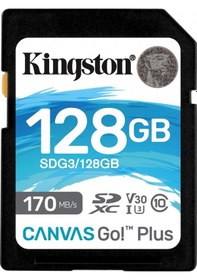 Resim KINGSTON 128GB SD Canvas Go+ Hafıza Kartı SD 3/128GB 