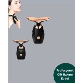 Resim MiraLive Taşınabilir Şarjlı Kırışıklık Giderici Masaj Aleti Yüz ve Boyun Bakım Cihazı 