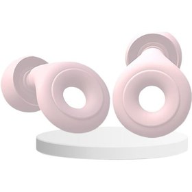 Resim Loop Sessiz Gürültü Azaltıcı Kulak Tıkacı Süper Yumuşak Pembe 