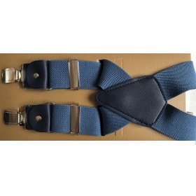 Resim İndigo Renkli Pantolon Askısı 4 Klipsli 