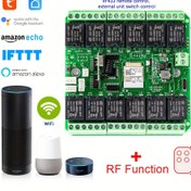 Resim 12 Kanallı WiFi Akıllı Röle Modülü RF433MHz, Type-C 5V DC7-27V, Tuya/Smart Life Uygulaması ile Uzaktan Kumanda Desteği, Zamanlanmış Gecikme, Kilitlenme ve Daha Fazlası - DIY Ev ve Garaj Otomasyonu için İdeal, Ev Otomasyonu | Çok Kanallı Röle | Hassas Bağlantı 