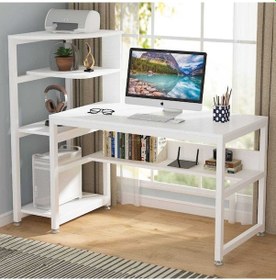 Resim Zizuva Zizuva Tasarım Beyaz Şık Ev Ofis Çocuk Odası Kitaplıklı Metal 