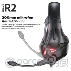 Resim Xmowi R2 Gaming Mikrofonlu Rgb Oyuncu Kulaklılığı Gurultu Engelleyici Kulaklik 