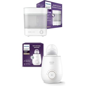 Resim SCF291/00 Elektrikli Buhar Sterilizörü (6 Biberon Kapasite) ve SCF358/00 Biberon Isıtıcı 
