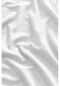 Resim 2'li Havlu Dokulu Yastık Kılıfı Seti 50 X 70 Fermuarlı Yumuşak Terry Kumaş Kar Beyaz 