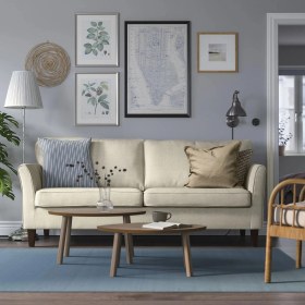 Resim IKEA Bej Ferah Kanepe - 3'lü Kanepe 