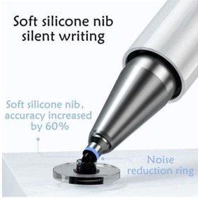 Resim TEKNETSTORE Samsung Galaxy Tab A8 10.5 Sm-x200 Sm-x205 Uyumlu 2 In 1 Stylus Kalem Özel Tasarım Ve Çizim Kalemi 