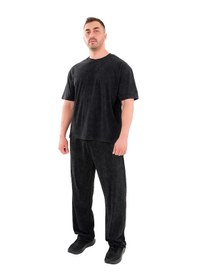 Resim Kingsize Nutrition Kingsize Darksteel Antik Yıkamalı Eşofman Altı Siyah Siyah 
